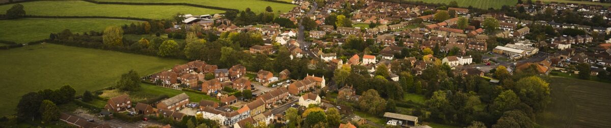 Aerial view of Haxey North Lincolnshire